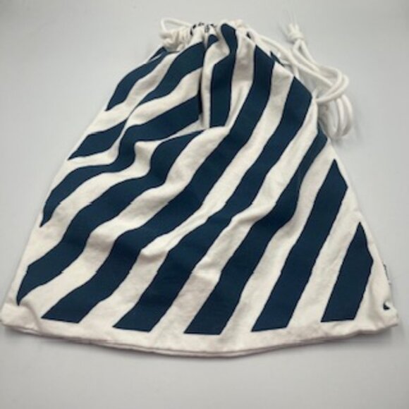 Vans Customize Drawstring Blue And White Striped Shoe Bag - Picture 2 of 6